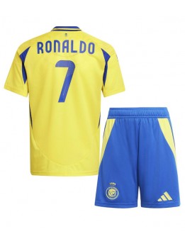 Al-Nassr Cristiano Ronaldo #7 Replika Hemmakläder Barn 2024-25 Kortärmad (+ byxor)